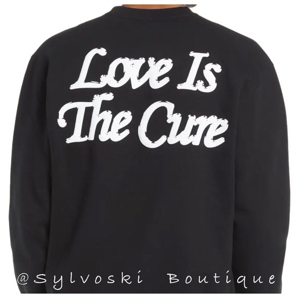 🔥 OBEY Rainbow Graphic Sweatshirt In Black NWT - Picture 7 of 7